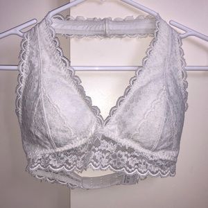 Hollister Lace Halter Bralette With Removable Pads